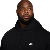 Fleece Pullover Skate Sweat à Capuche - Noir/Blanc