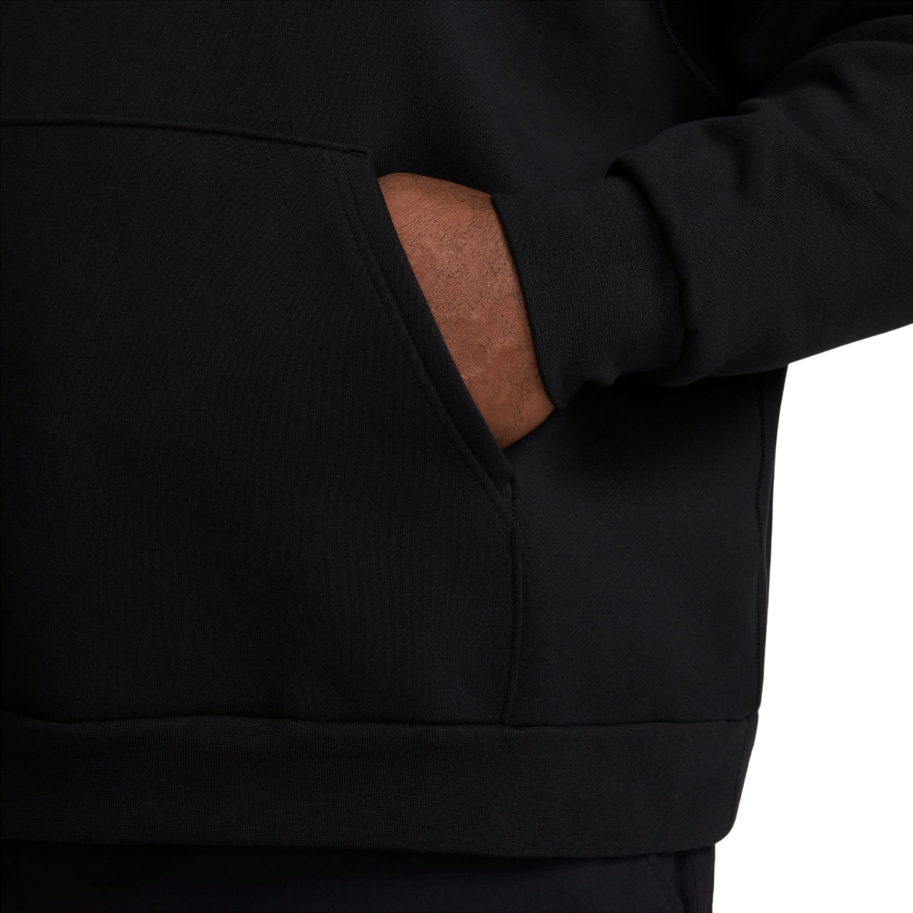 Fleece Pullover Skate Sweat à Capuche - Noir/Blanc