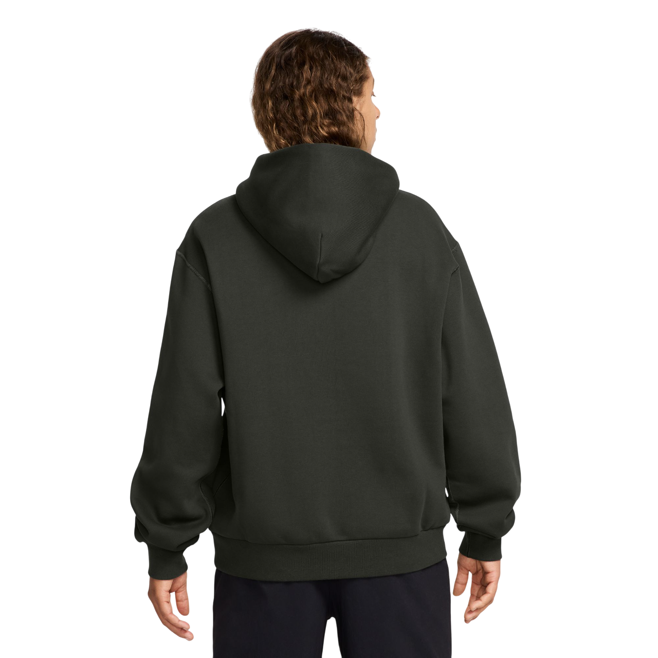Fleece Sweat à Capuche Skate - Séquoia/Blanc