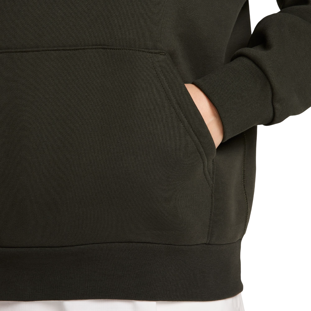 Fleece Sweat à Capuche Skate - Séquoia/Blanc