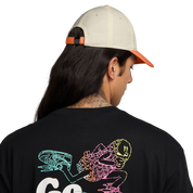 Club Unstructured Skate Cap - Coconut Milk/Orange Frost/Orange Frost