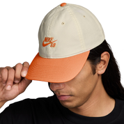 Club Unstructured Skate Cap - Coconut Milk/Orange Frost/Orange Frost