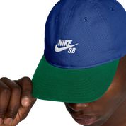 Club Unstructured Skate Cap - Game Royal/Malachite/White