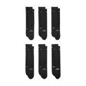 Everyday Elevated Crew Socks (6 Pairs) - Black/White