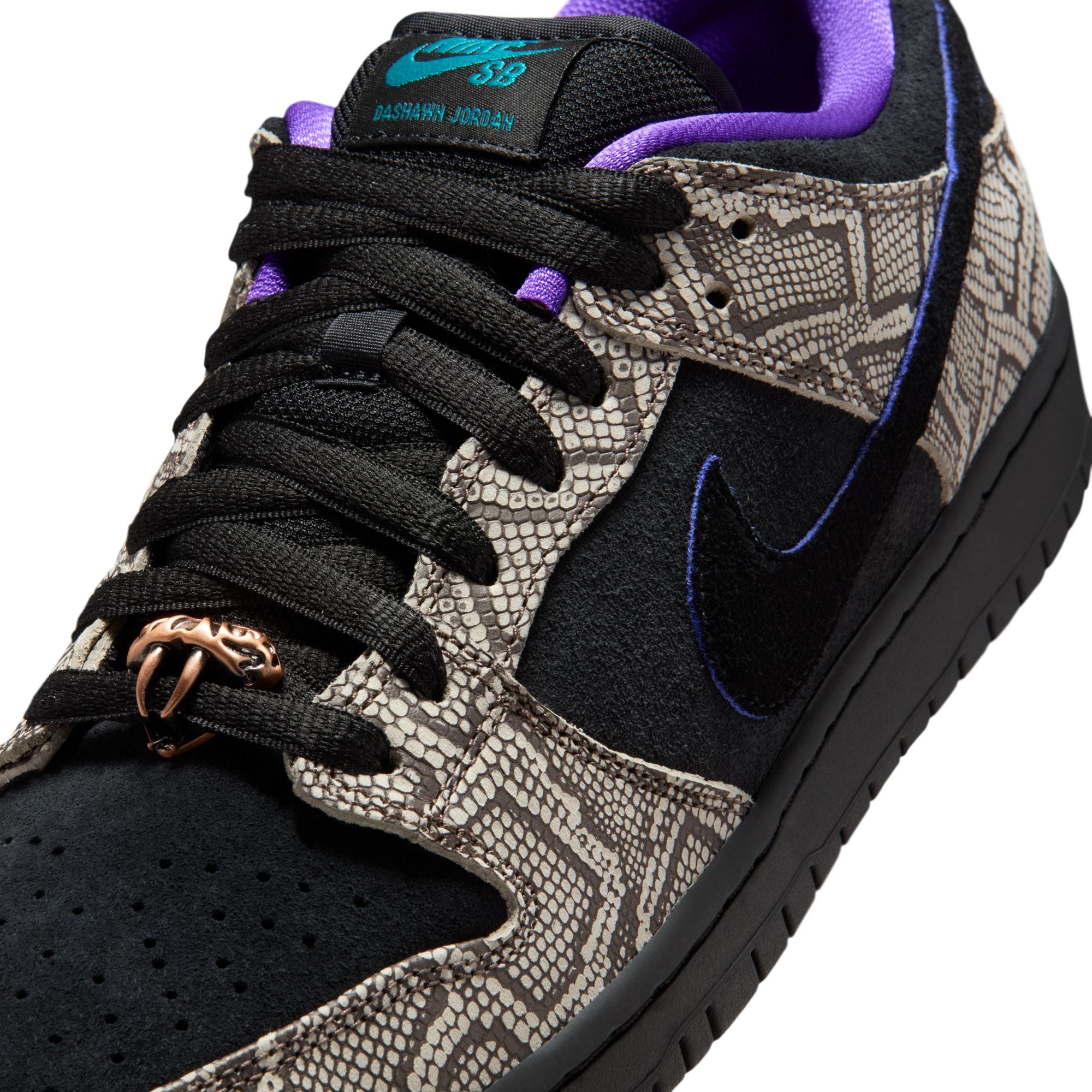 Dunk Low x Dashawn Jordan "Copperhead" - String/Noir-Épinette Vive-Violet Intense