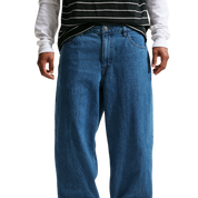 Loose Denim Skate Pants - French Blue