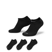 Everyday Plus Cushioned Training No-Show Chaussettes (3 Paires) - Noir/Blanc