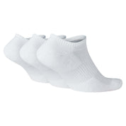 Everyday Plus Cushioned Training No-Show Chaussettes (3 Paires) - Blanc/Noir