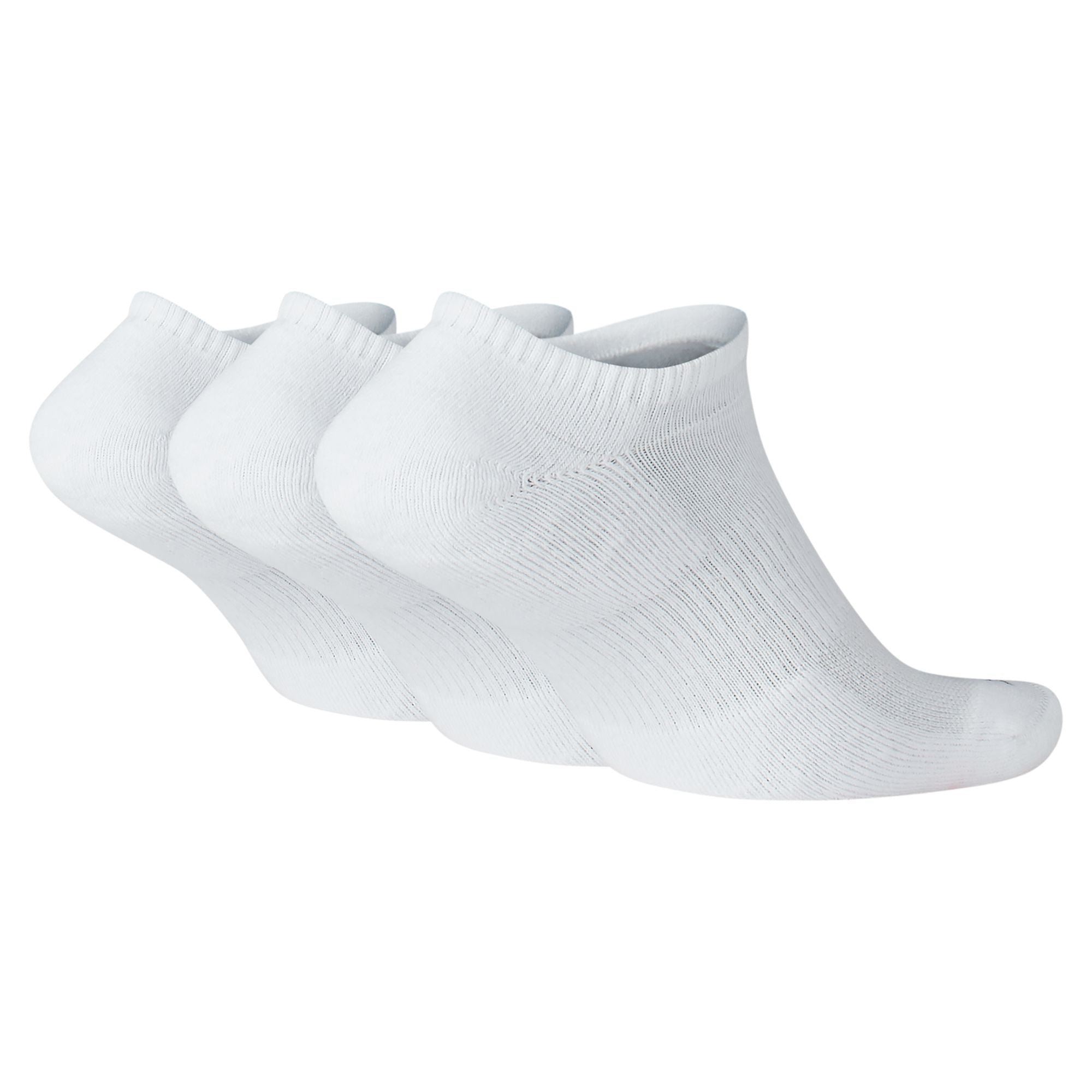 Everyday Plus Cushioned Training No-Show Chaussettes (3 Paires) - Blanc/Noir