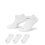 Everyday Plus Cushioned Training No-Show Chaussettes (3 Paires) - Blanc/Noir