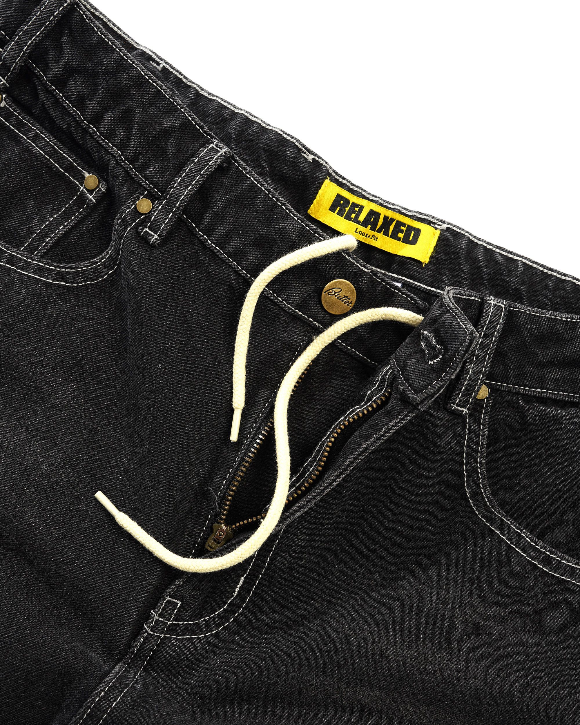 Ace Denim Jeans - Distressed Black