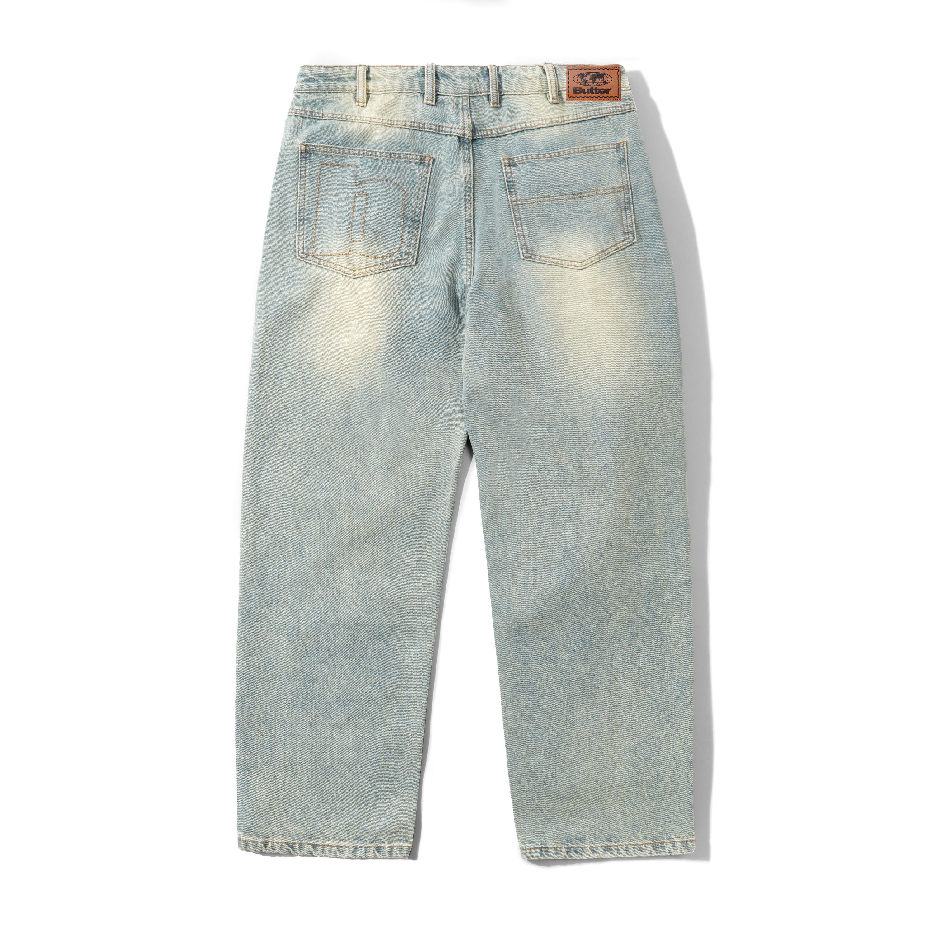 Ace Denim Jeans - Distressed Light Blue