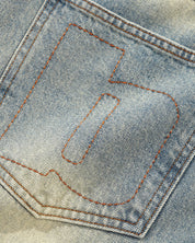Ace Denim Jeans - Distressed Light Blue