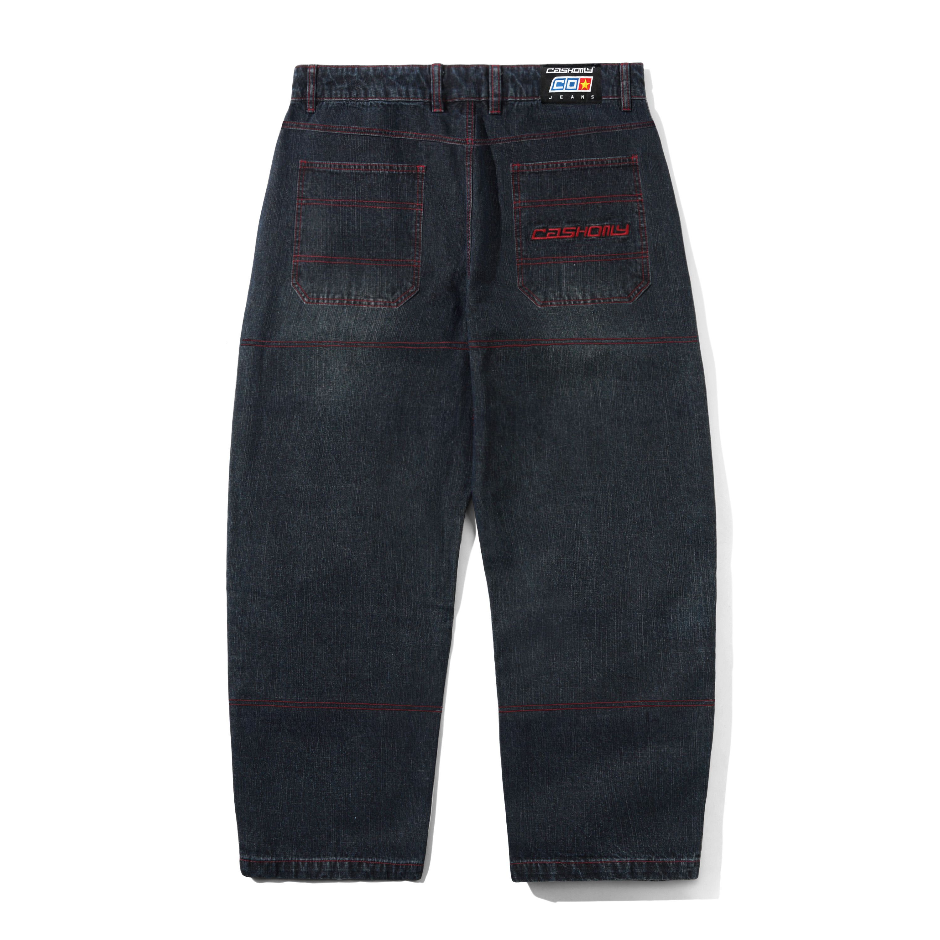 Cash Only Aleka Denim Jeans - Washed Streaky Denim – Palm Isle