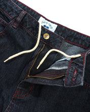 Aleka Denim Jeans - Washed Streaky Denim