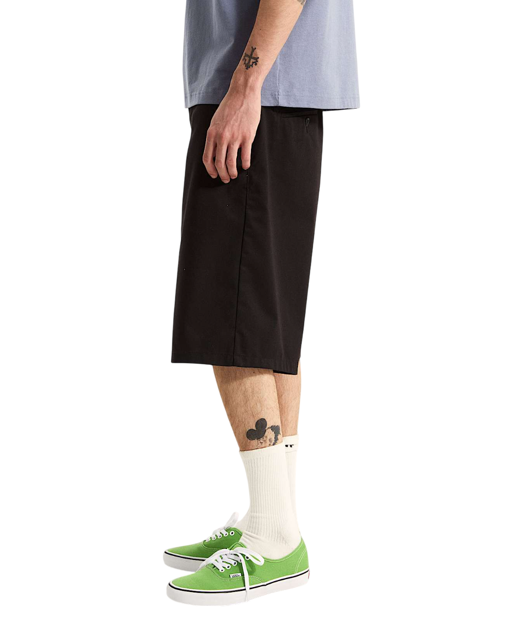 Authentic Short Chino Ample - Noir