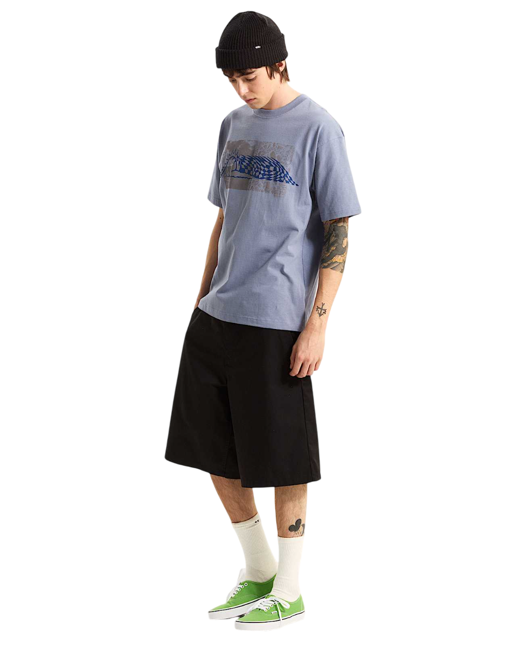 Authentic Short Chino Ample - Noir