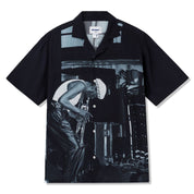 Savoy Chemise Rayon M/C - Noir