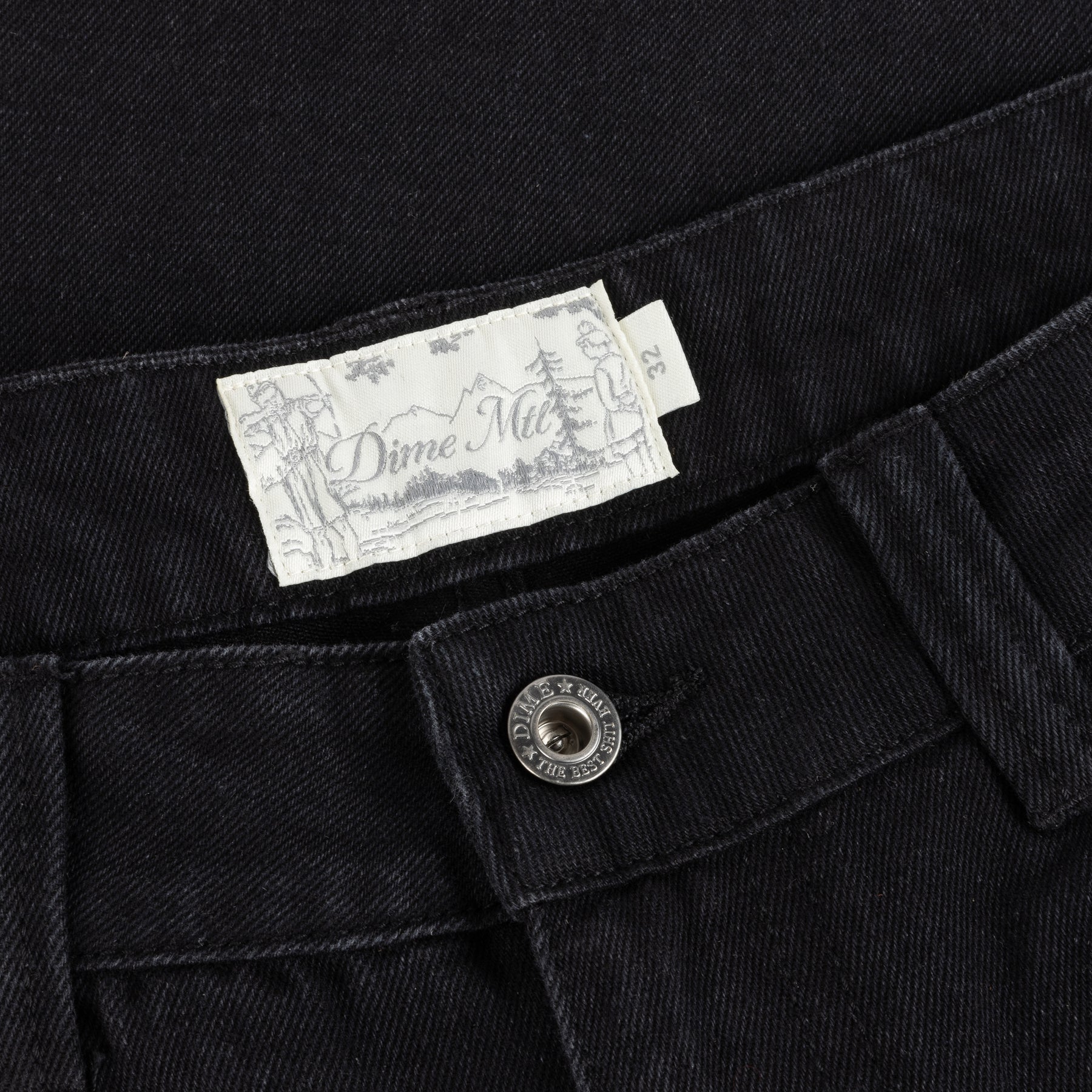 Pantalon en jean ample - Noir