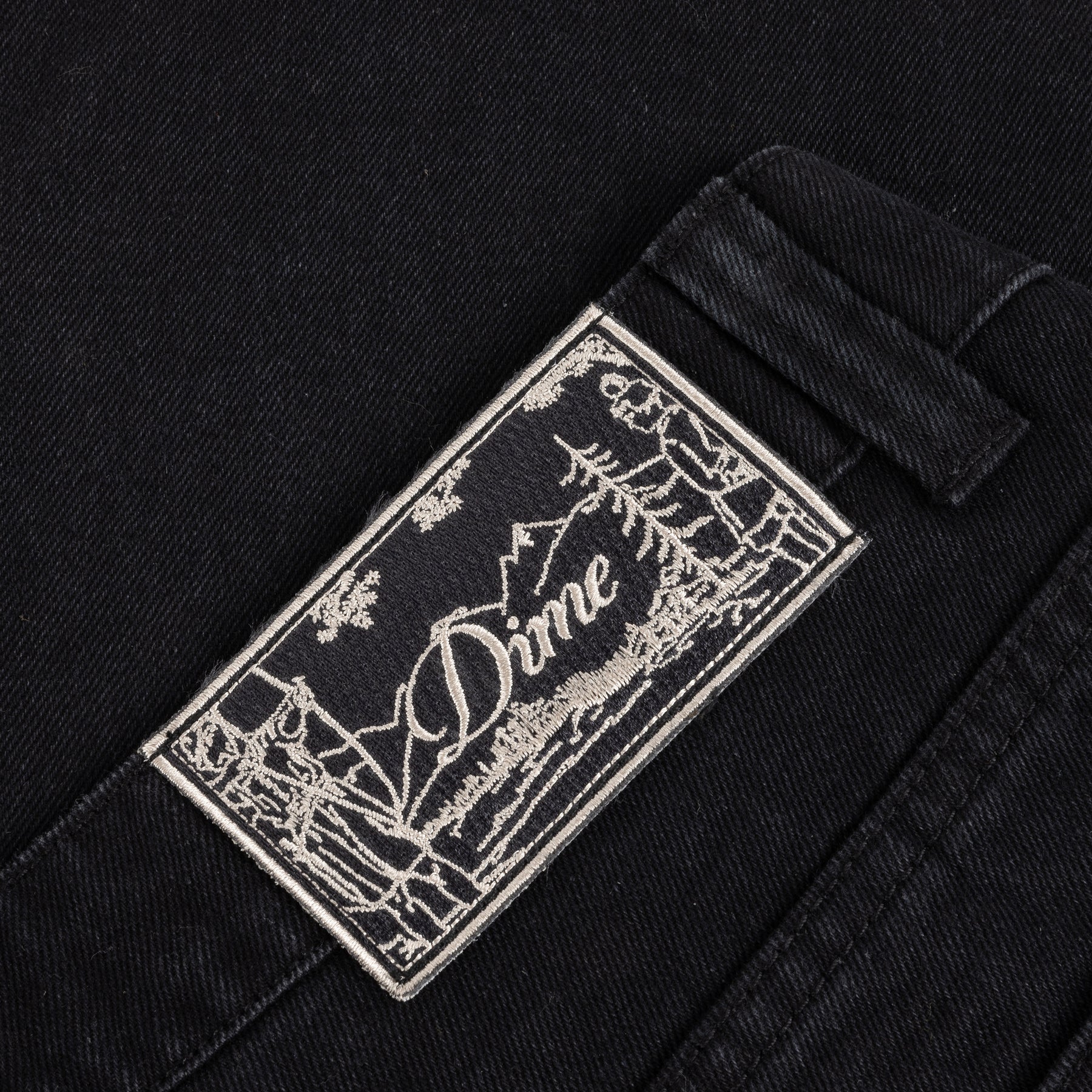 Pantalon en jean ample - Noir