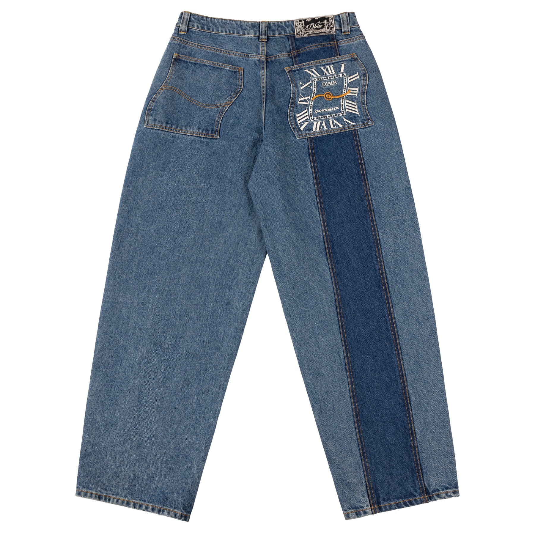 DIME BAGGY DENIM-KNOWTOMATIC 32インチ Dime Baggy Denim Pants - Knowtomatic Blue – Palm Isle Skateshop