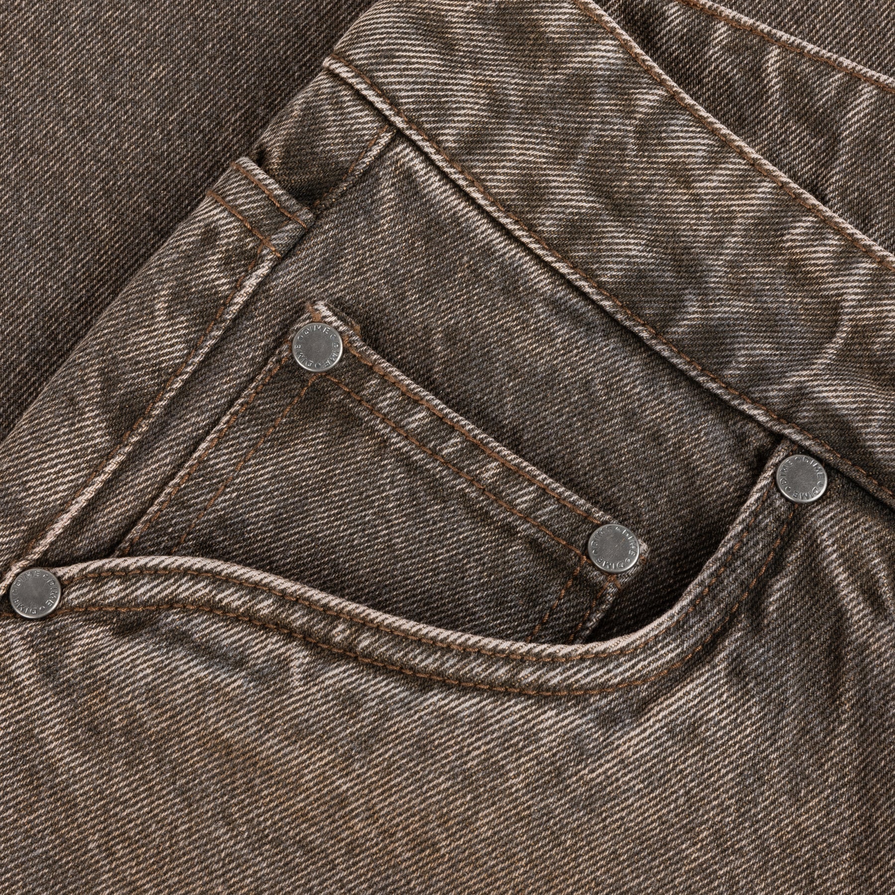 Pantalon en jean ample - Marron sablé