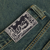 Pantalon en jean ample - Pin sablé