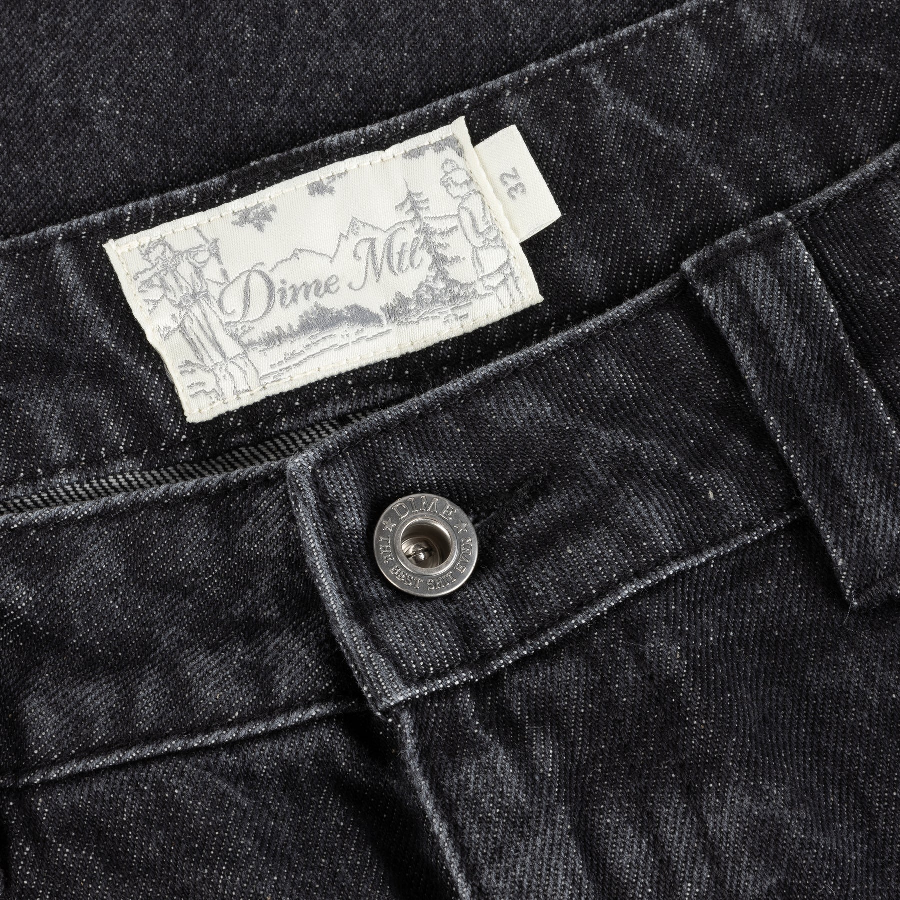 Pantalon en jean décontracté - Noir sablé