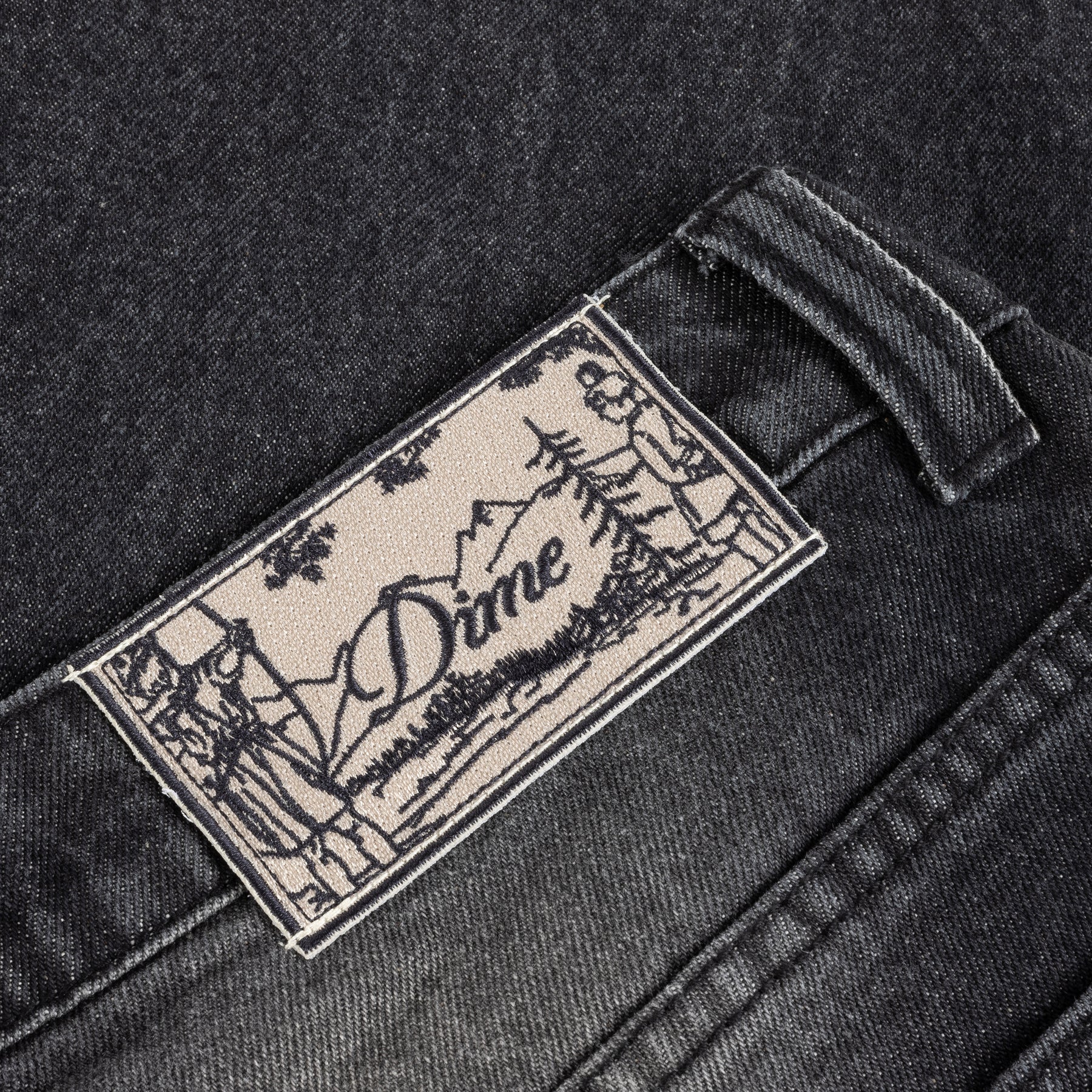 Pantalon en jean décontracté - Noir sablé