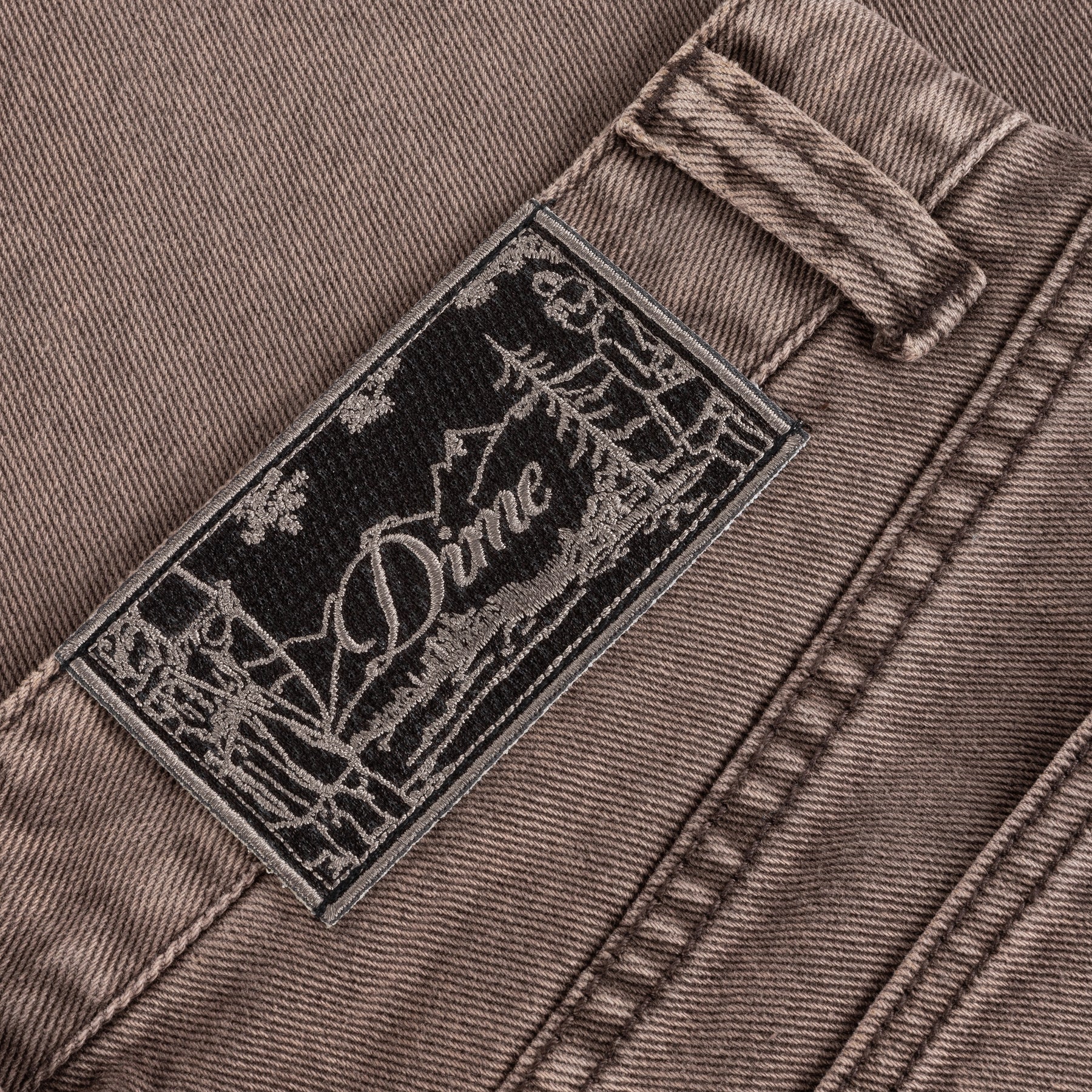 Pantalon droit en jean - Marron délavé