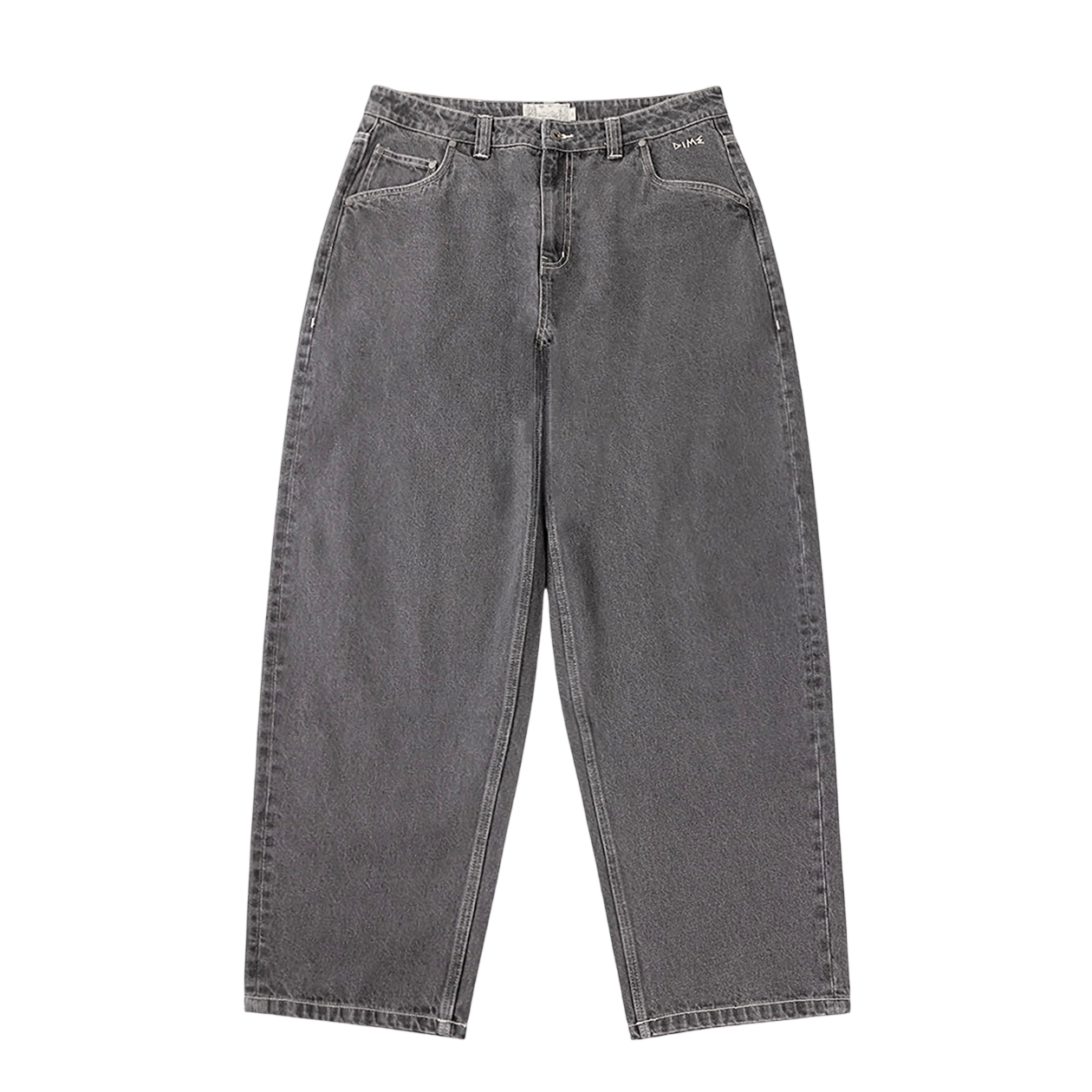 Baggy Wink Denim Pants - Faded Black