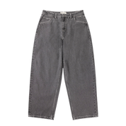 Baggy Wink Denim Pants - Faded Black