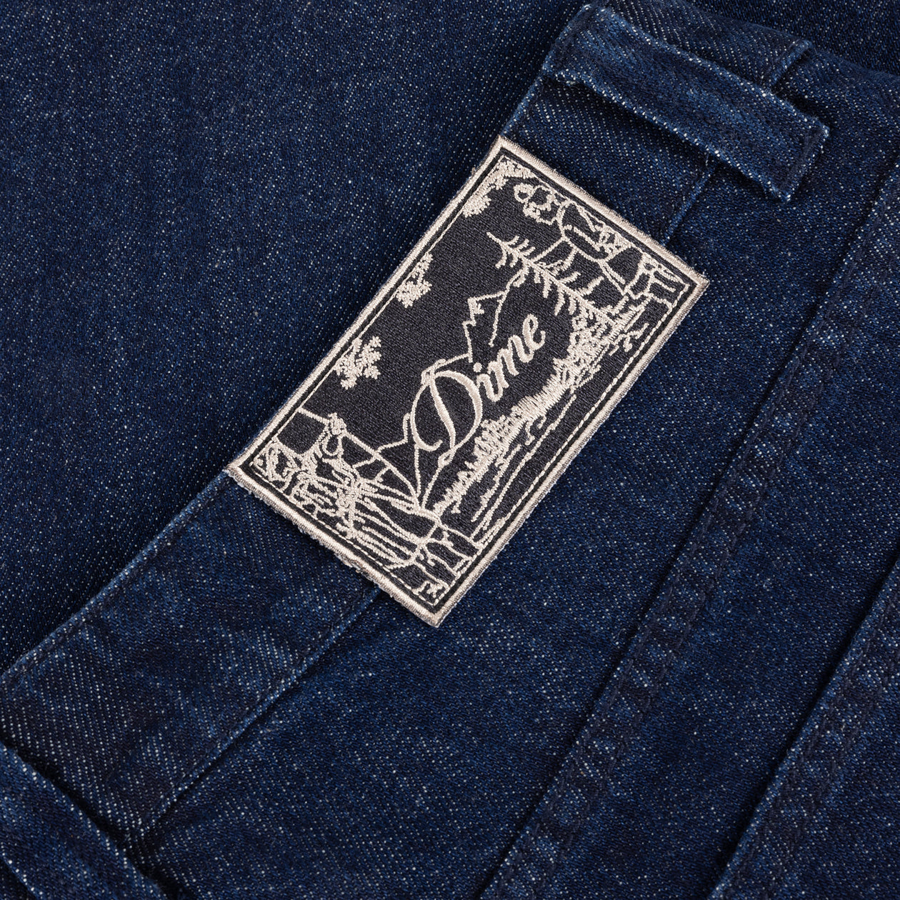 Pantalon en Denim Baggy - Indigo