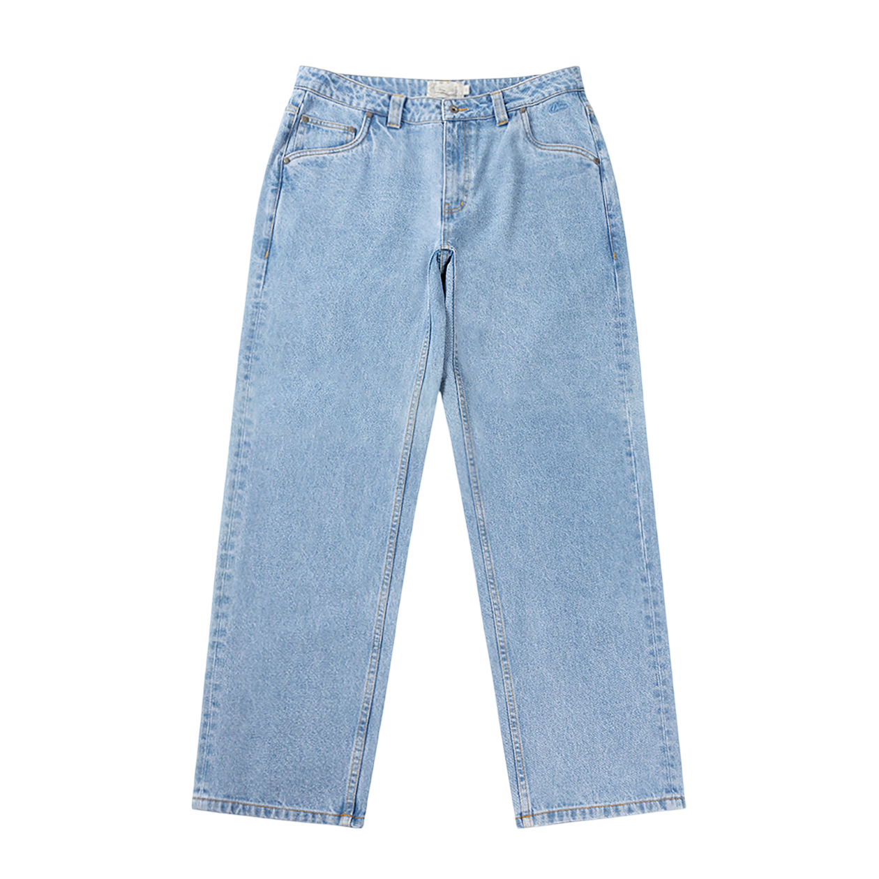 Relaxed Denim Pants - Blue Washed