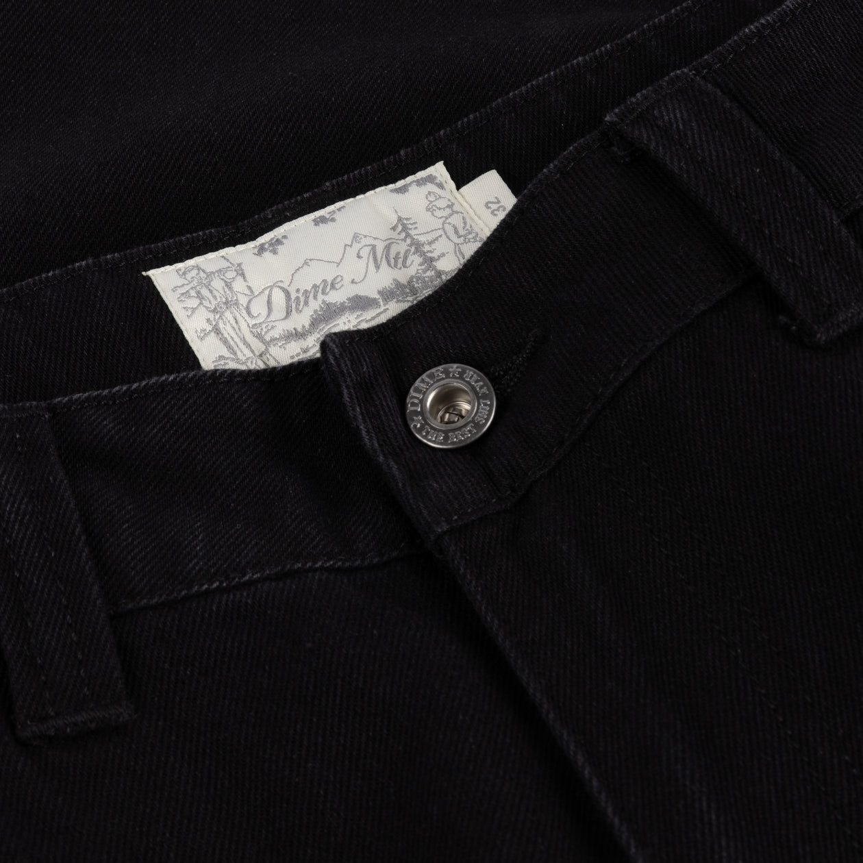 Pantalon Baggy en Denim - Noir