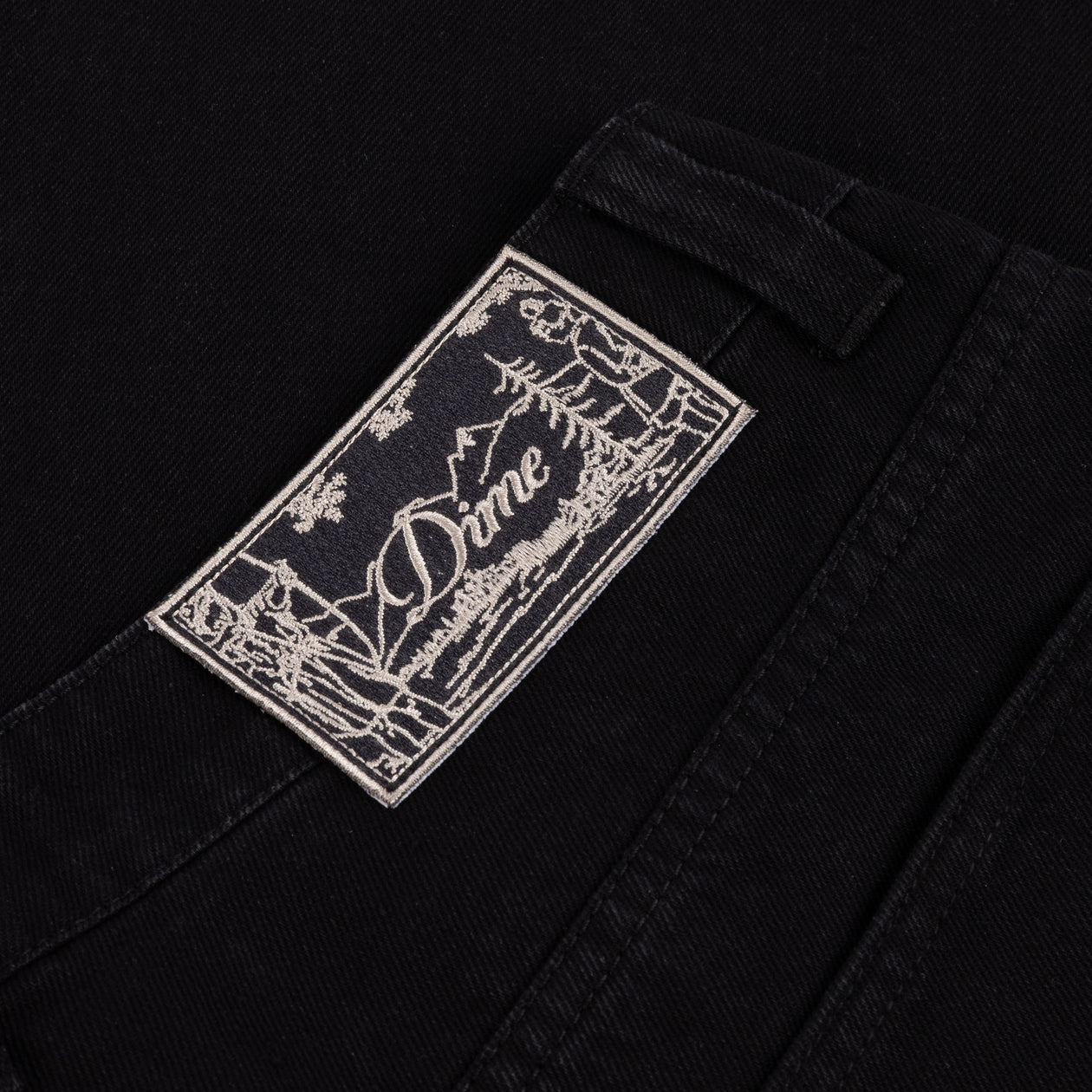 Pantalon Baggy en Denim - Noir