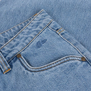 Pantalon Baggy en Denim - Bleu Premium Délavé