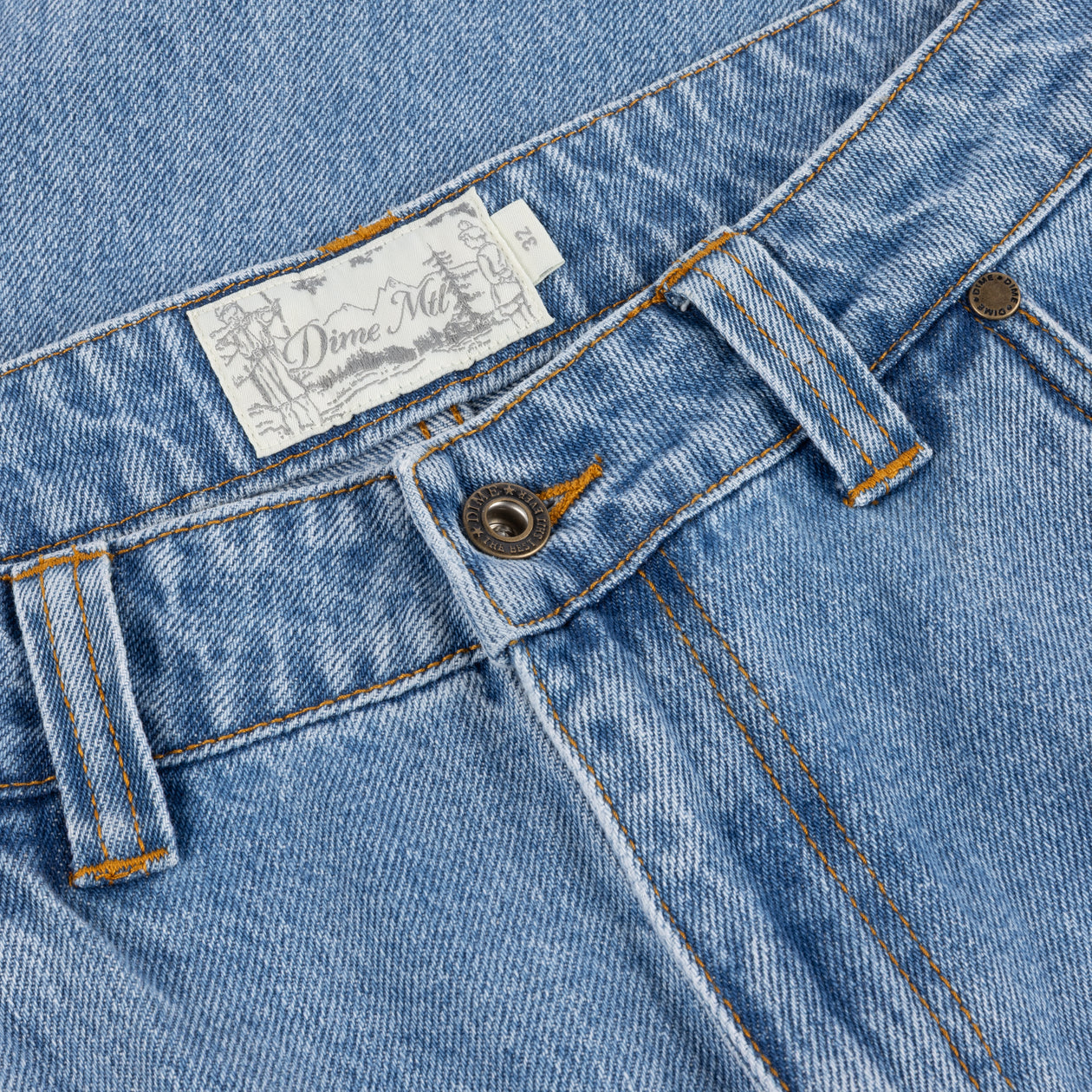 Pantalon Baggy en Denim - Bleu Premium Délavé