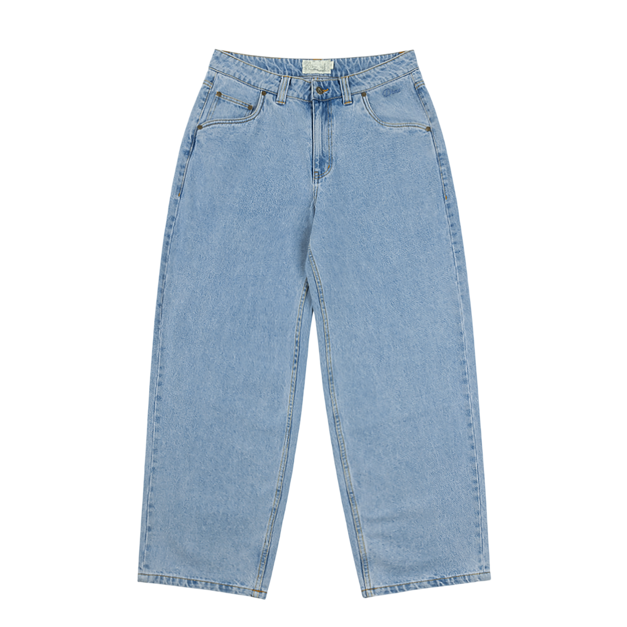 Pantalon Baggy en Denim - Bleu Premium Délavé
