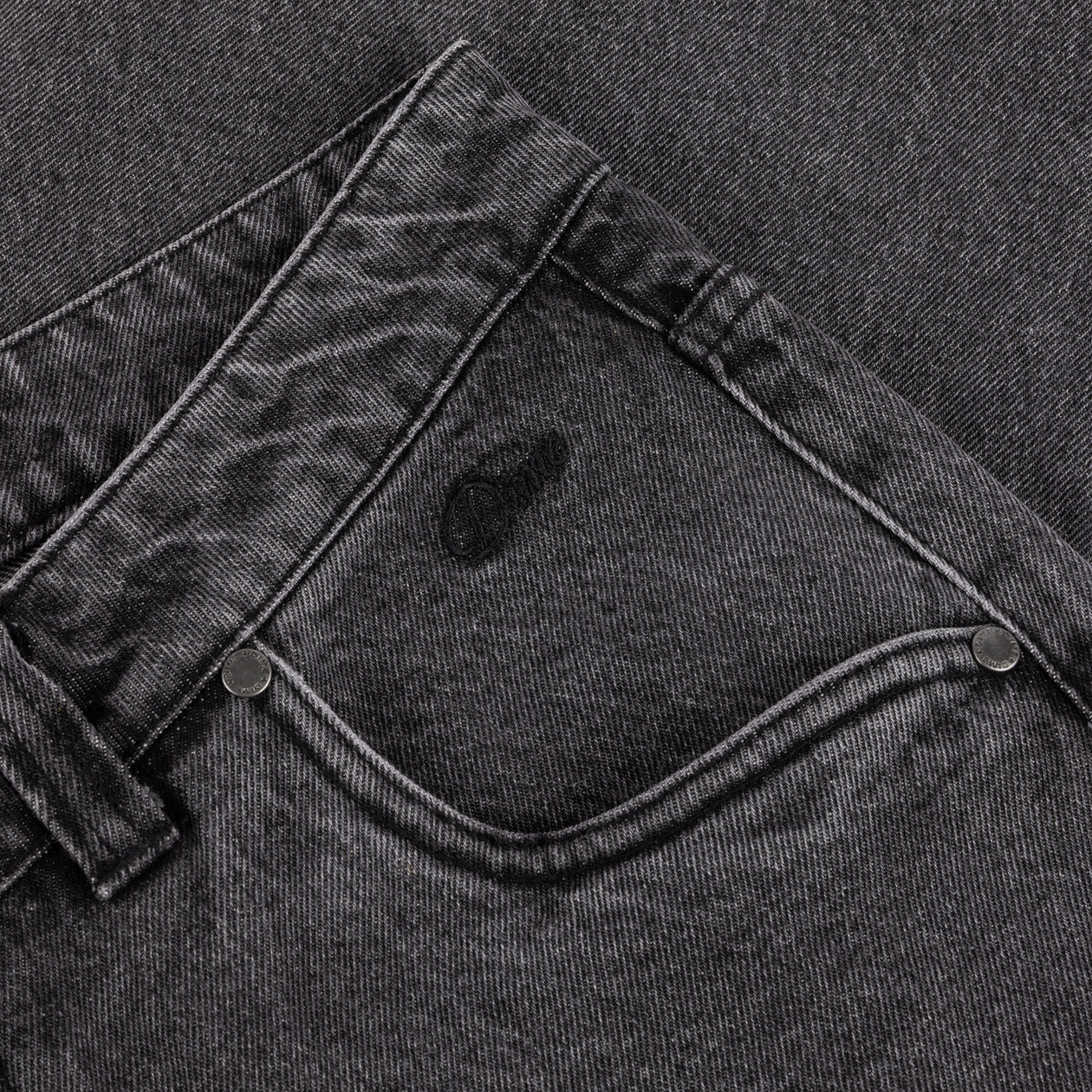 Pantalon Relaxed en Denim - Noir Délavé