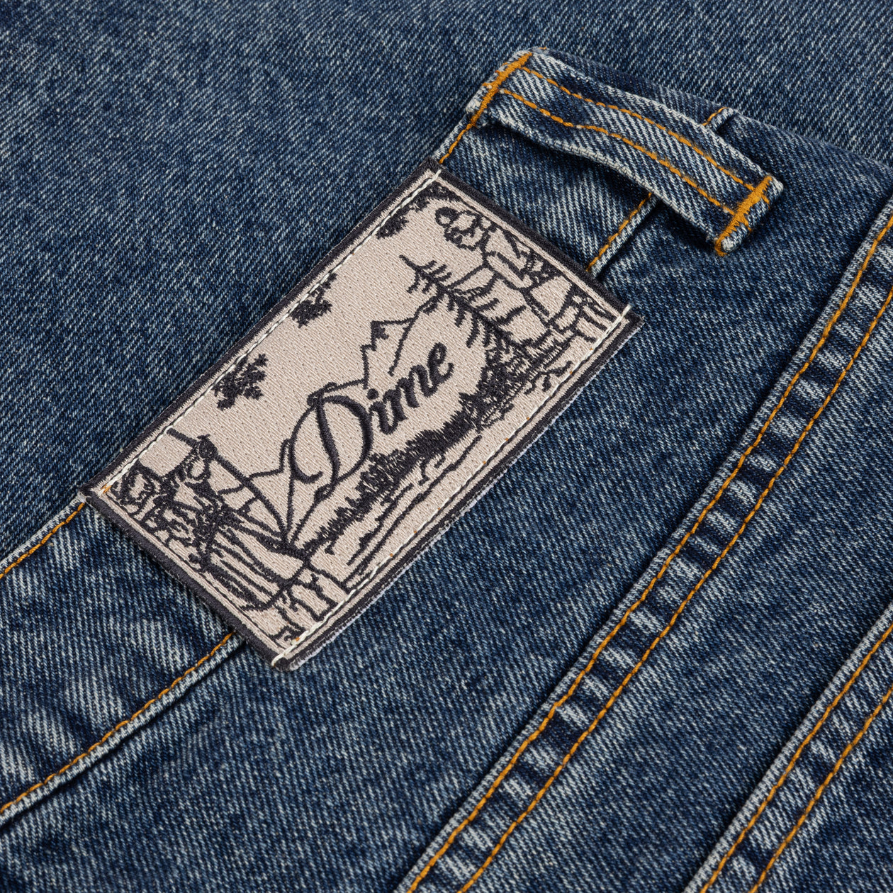Pantalon Relaxed en Denim - Stone Washed