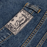 Pantalon Relaxed en Denim - Stone Washed