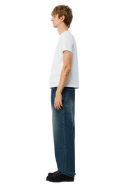 Baggy Denim Pants - Sandblasted Night Indigo