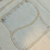 Pantalon Jean Baggy - Bleu Ciel Sablé