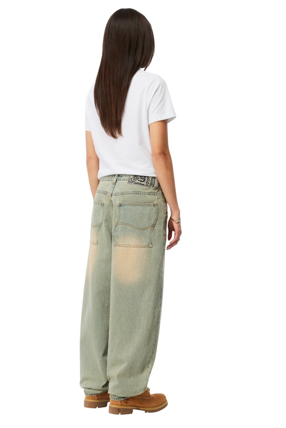 Pantalon Jean Baggy - Bleu Ciel Sablé