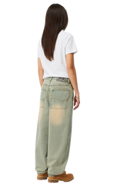 Pantalon Jean Baggy - Bleu Ciel Sablé