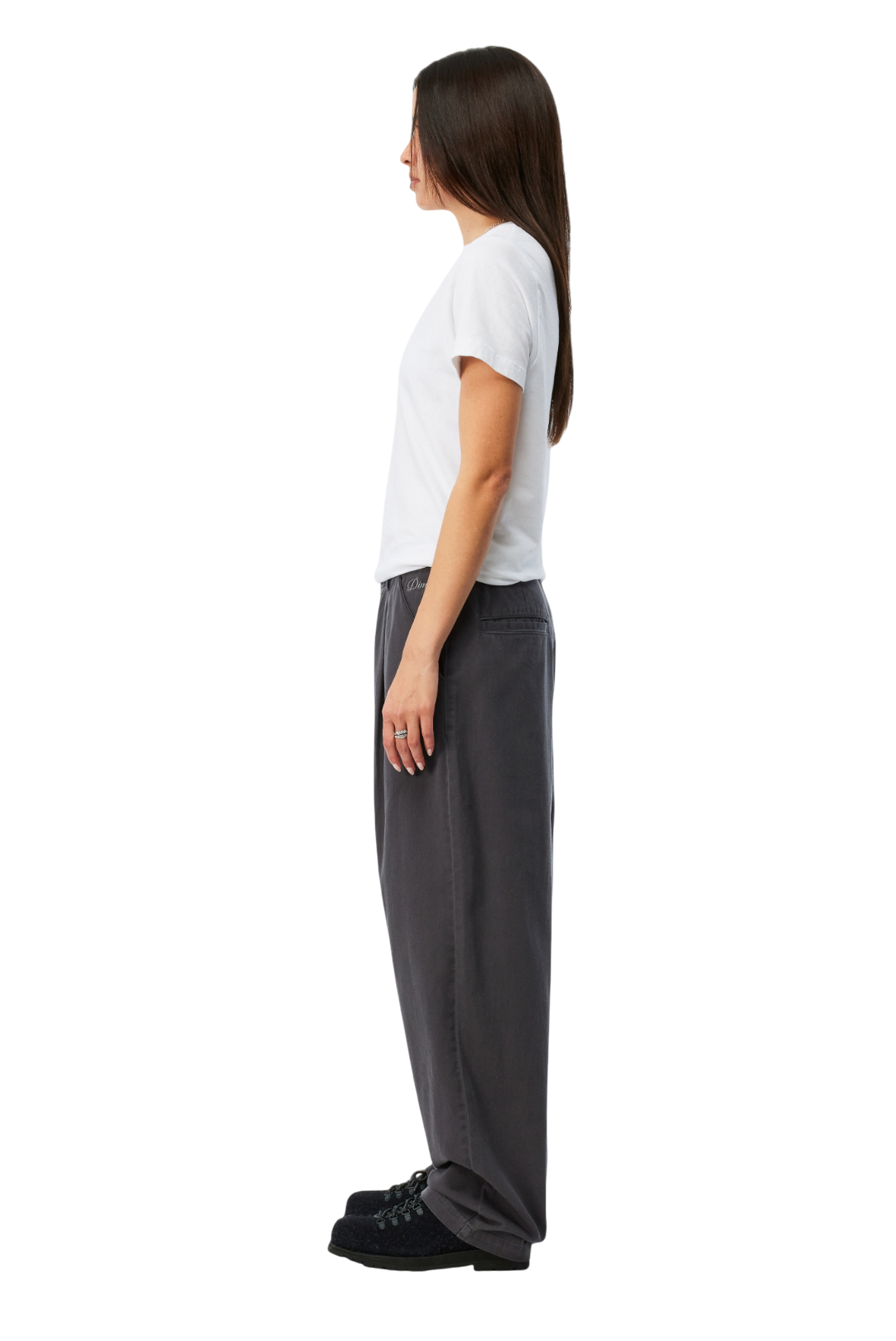 Baggy Chino Pantalon - Charbon