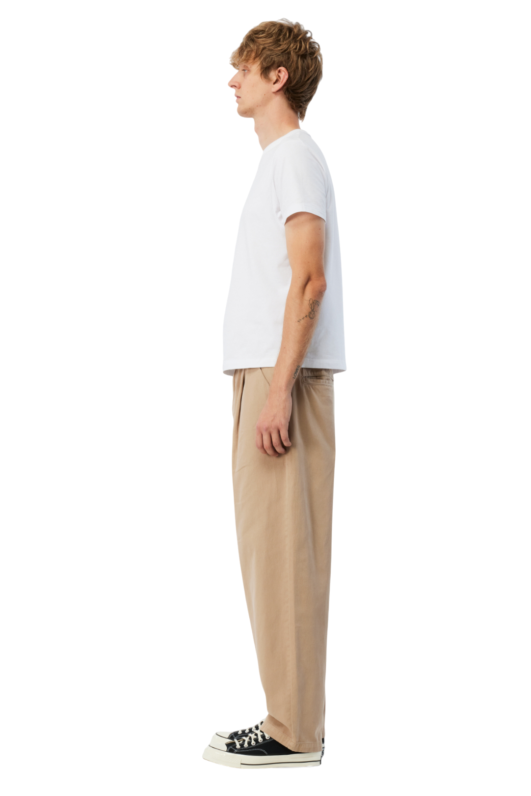 Baggy Chino Pantalon - Kaki Clair