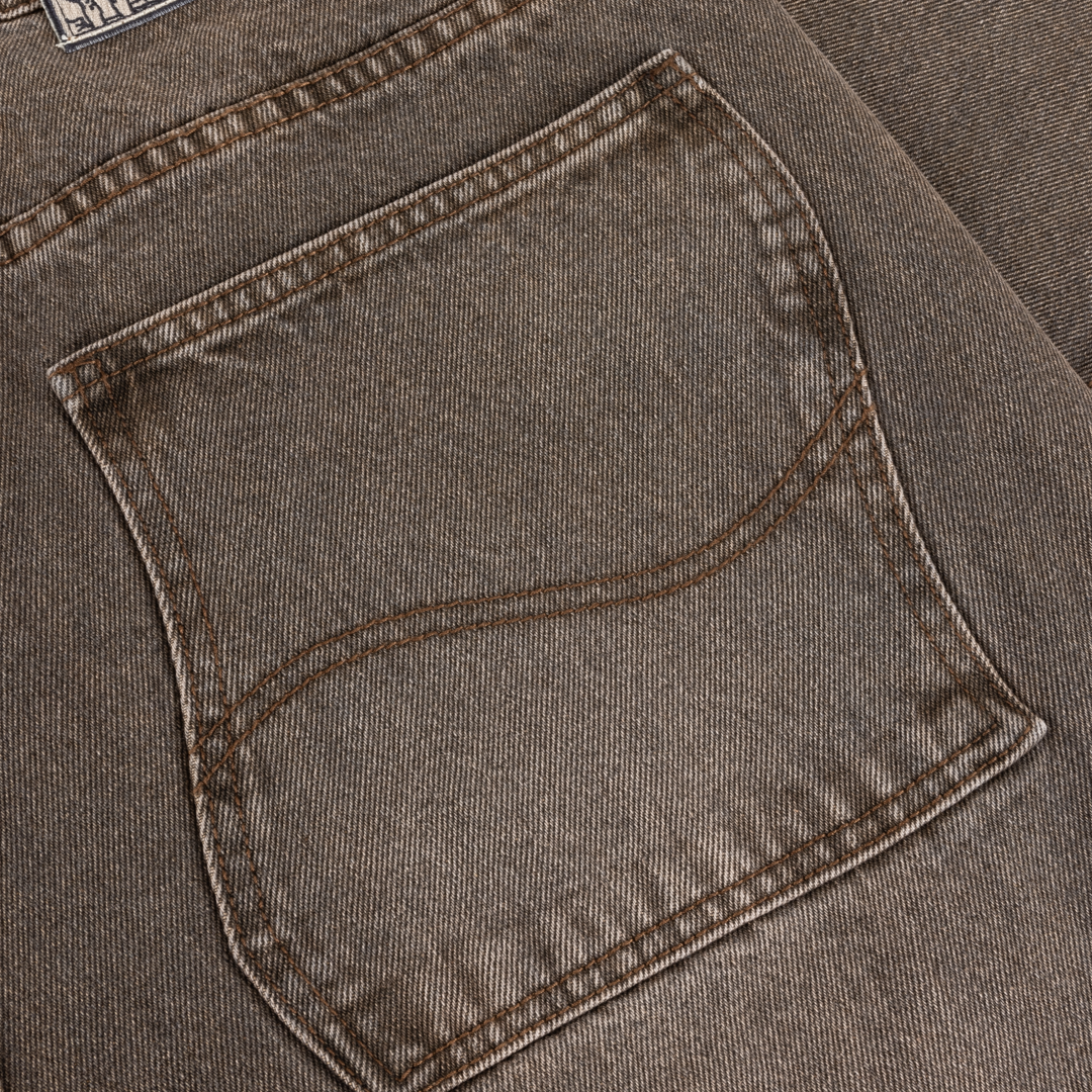 Pantalon Jean Décontracté - Marron Sablé