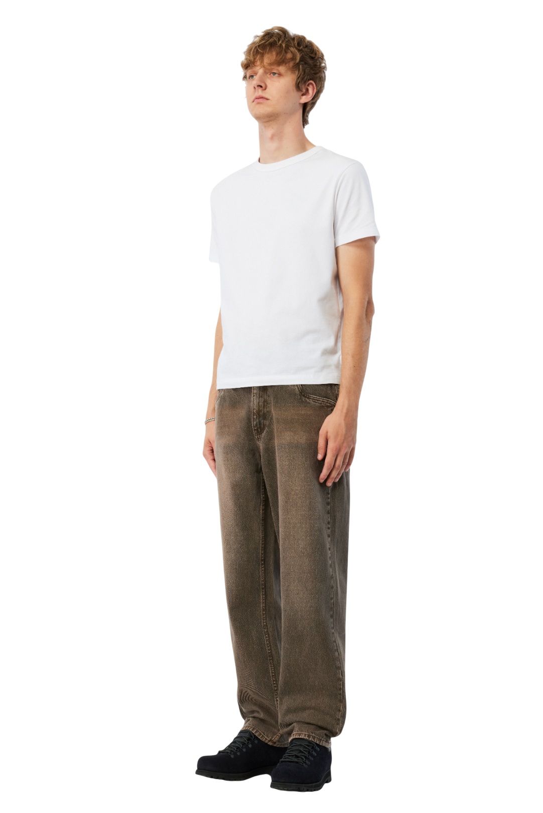 Pantalon Jean Décontracté - Marron Sablé